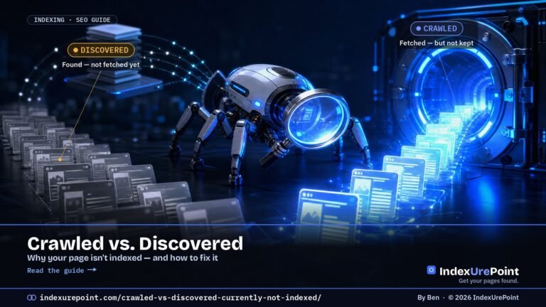 Crawled vs. Discovered — not indexed