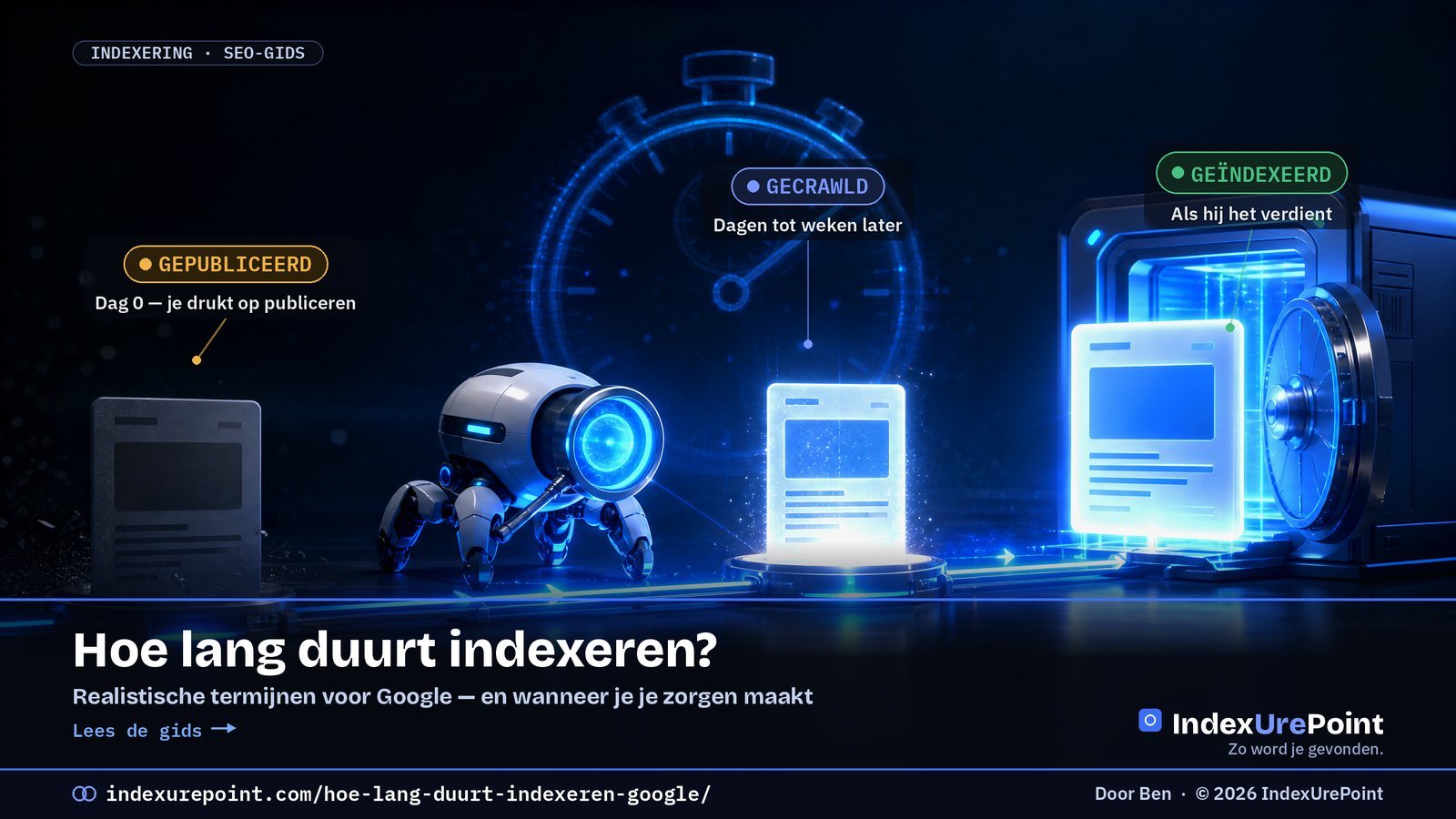 Hoe lang duurt het voordat Google je pagina indexeert?