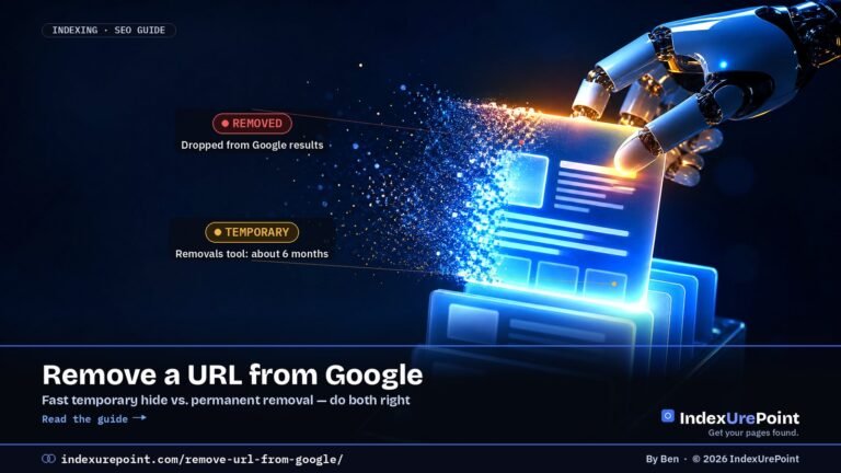 Remove a URL from Google